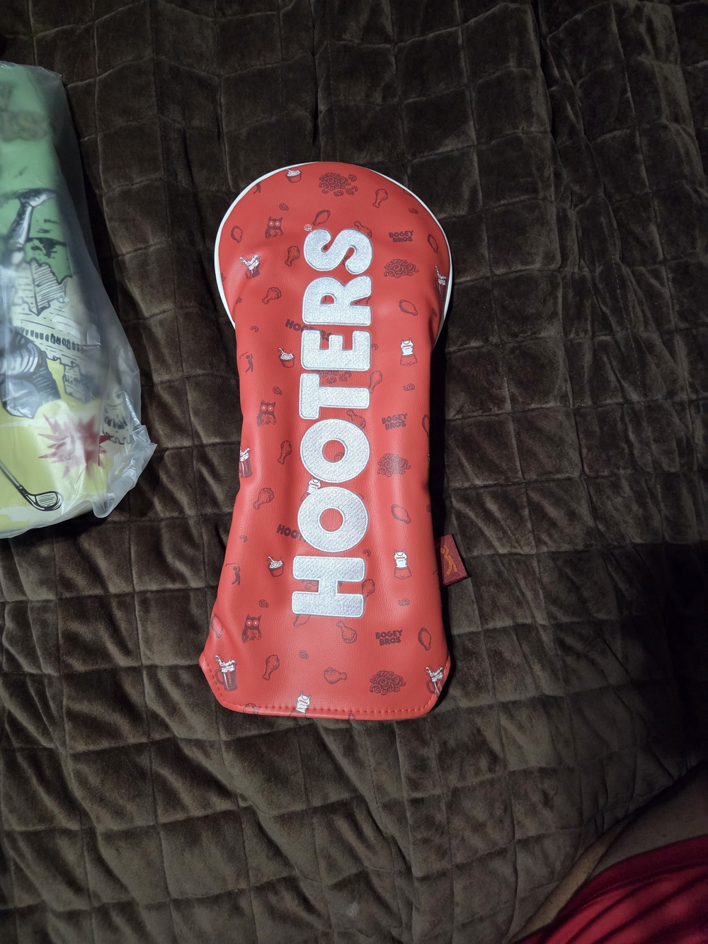 HOOTERS Red Padded Golf Club Headcover